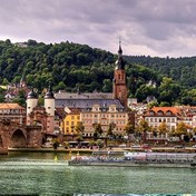 Smukke romantiske Heidelberg - hvor vi bor to ekstra nætter på dejligt centralt hotel.
