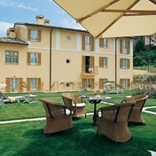 Vores skønne hotel i Spoleto.