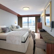 Panorama deck kahytter med fransk altan.