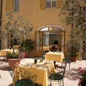 Vores skønne hotel i Spoleto.